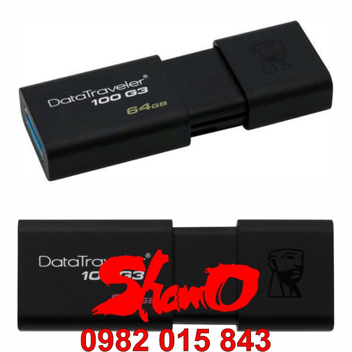 USB 3.0 Kingston 64GB – DataTraveler 100G3 – Chính hãng – Bảo hành 5 năm