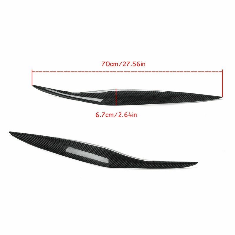 Miếng Dán Viền Đèn Pha Bằng Sợi Carbon Cho Ford Fiesta Facelift MK7.5 12-17 MK8 13-16