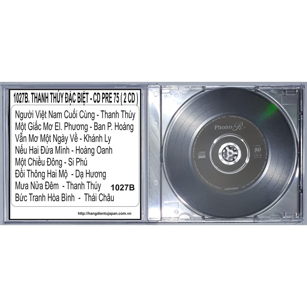 BỘ 4 CD THANH THÚY - CD PRE 75 ( 1026A - 1027B )