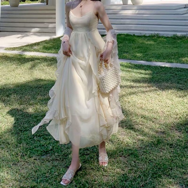 (Sẵn S/L) Đầm hai dây sống ảo / Váy công chúa | BigBuy360 - bigbuy360.vn