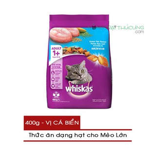 Thức ăn hạt cho Mèo Lớn Whiskas gói 400g