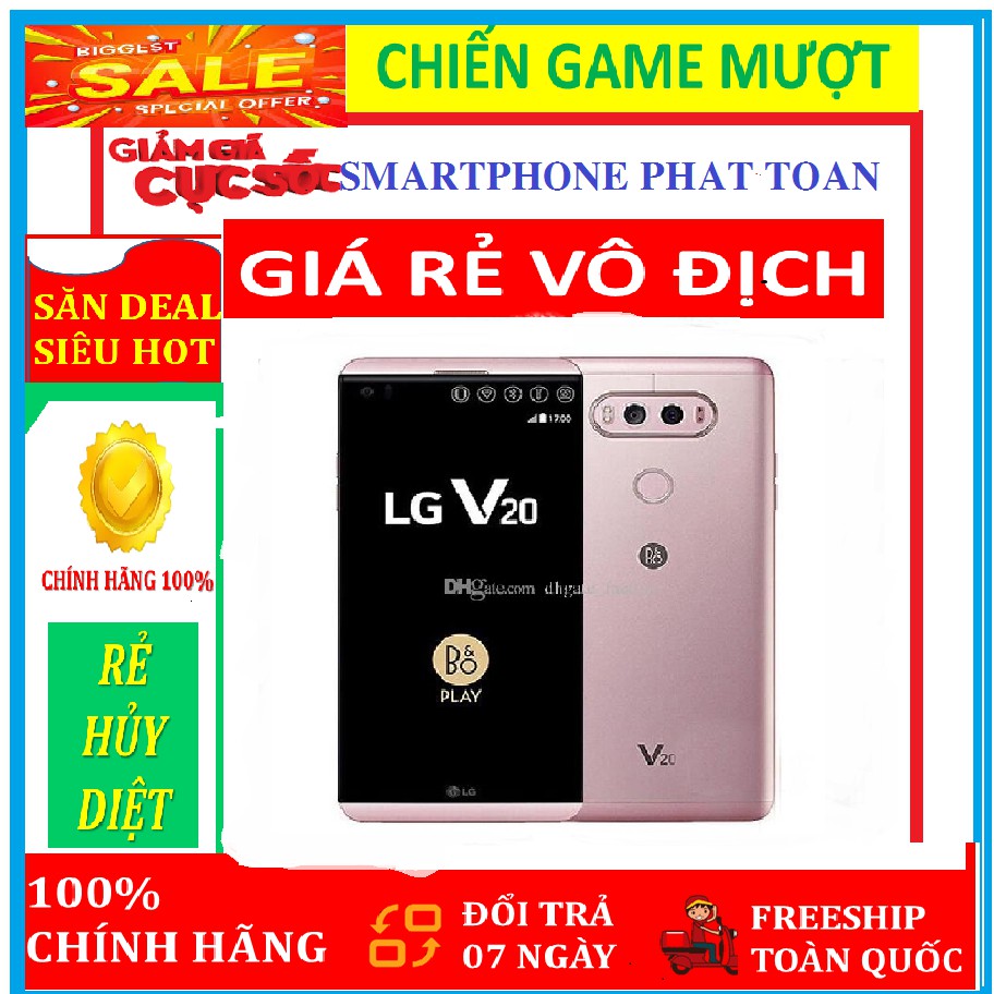 điện thoại LG V20 64G ram4g 64g mới, Chơi Liên Quân mướt ( MÀU XÁM )