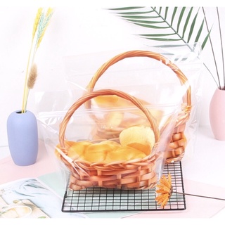 Túi zip hình giỏ quà/ giỏ mây siêu sang