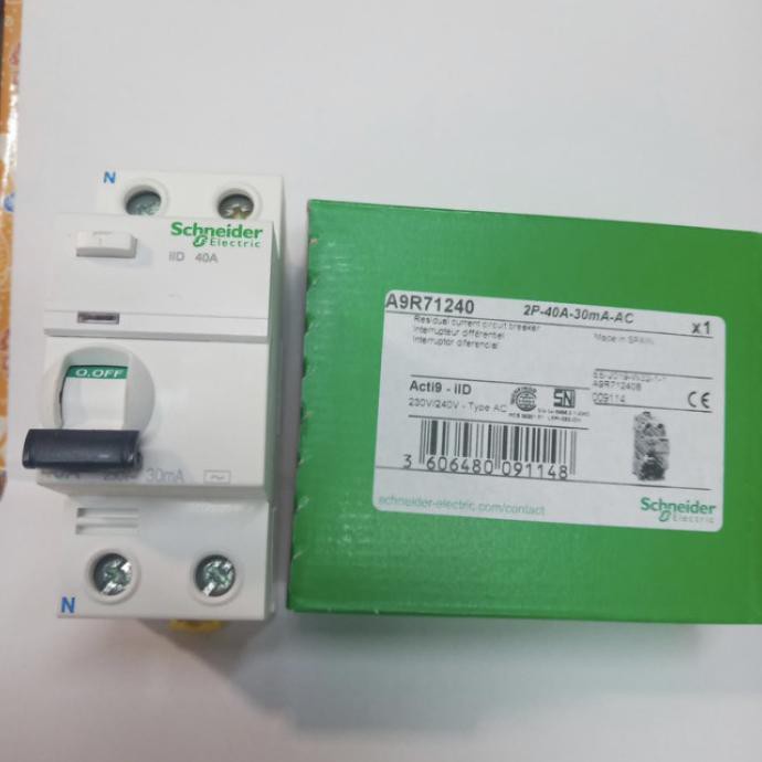 Schneider Mô Hình Xe Elcb Iid 2p 40a 30ma