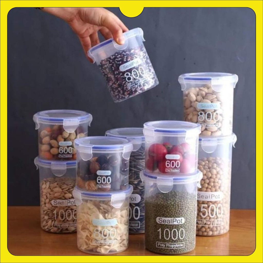 Hộp thực phẩm -Hộp nhựa đựng thức ăn -Hộp tròn trong suốt bền kín chịu nhiệt cao tiện dụng