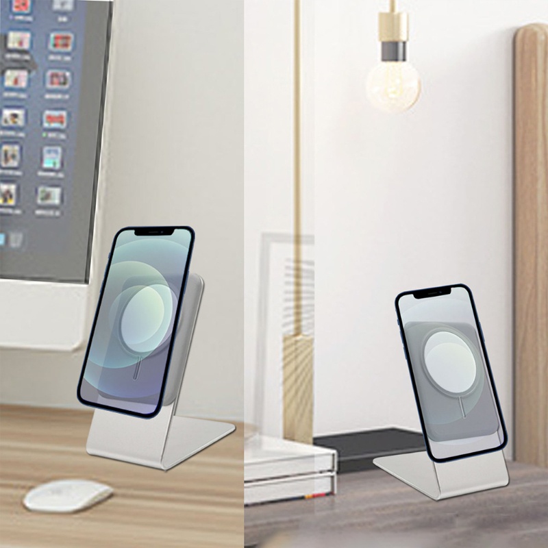 Giá Đỡ Điện Thoại Kiêm Sạc Không Dây Bằng Nhựa ABS
