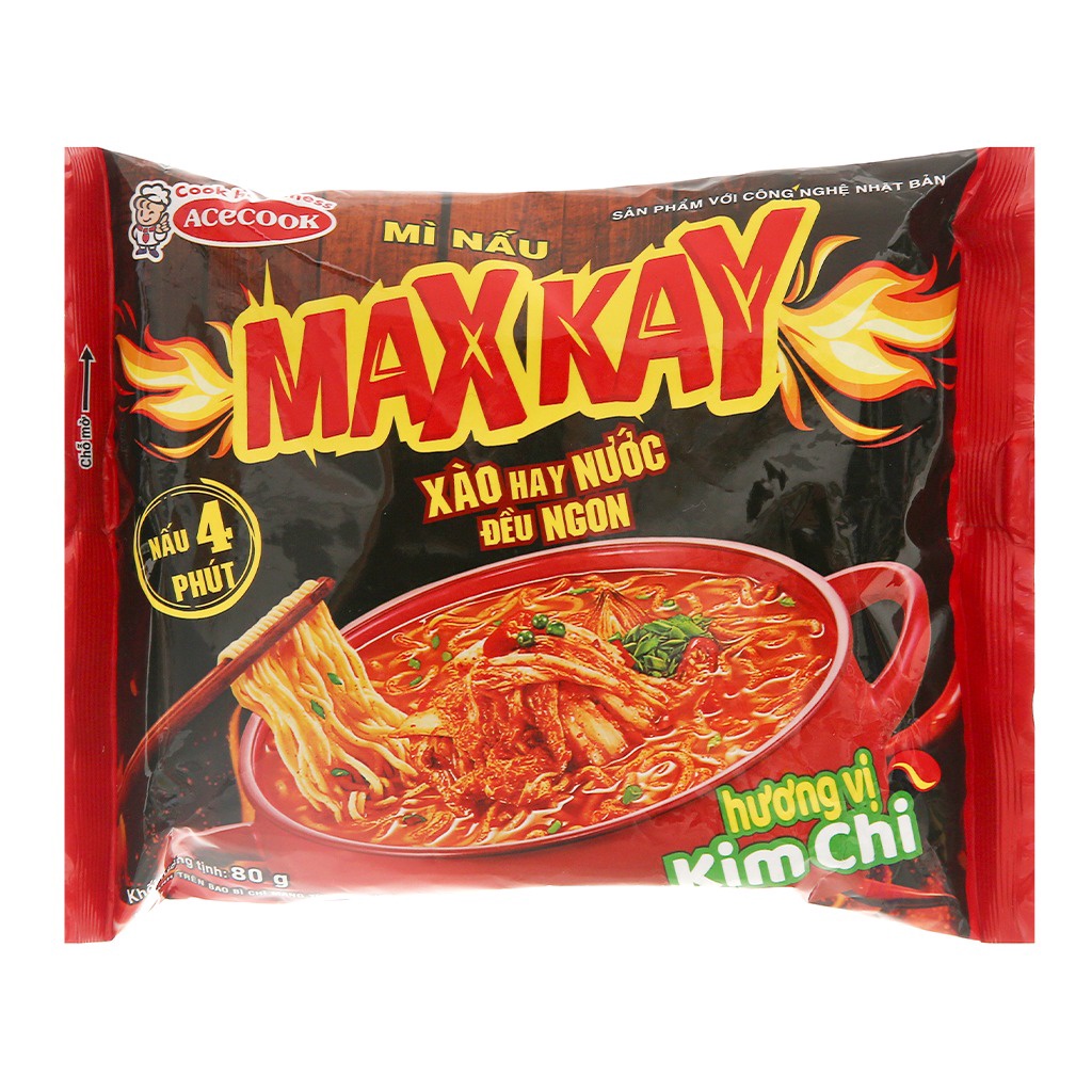 Mì Cay, Mì Nấu Max Kay Acecook Hương Vị Hải Sản Gói 80g | BigBuy360 - bigbuy360.vn