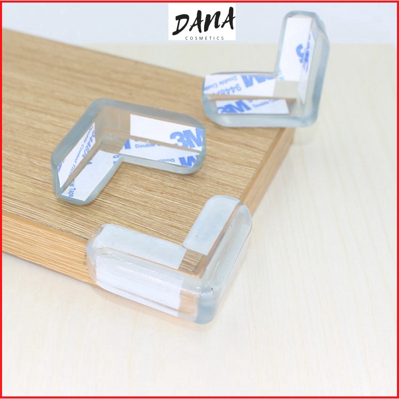 Bịt cạnh bàn silicon miếng bịt góc bàn trong suốt tránh va đập an toàn DANA
