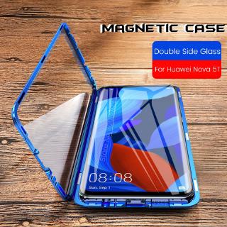 Ốp điện thoại kính viền kim loại cho Huawei Nova 5T Nova 4e Nova 6 Se/ Nova 7i Honor 20Pro 20s Global 20 Lite Ru Edition