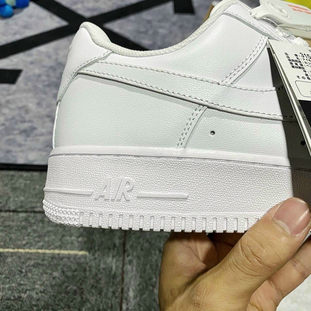 Giày af1 Trắng sc, air force 1 all white bản chuẩn