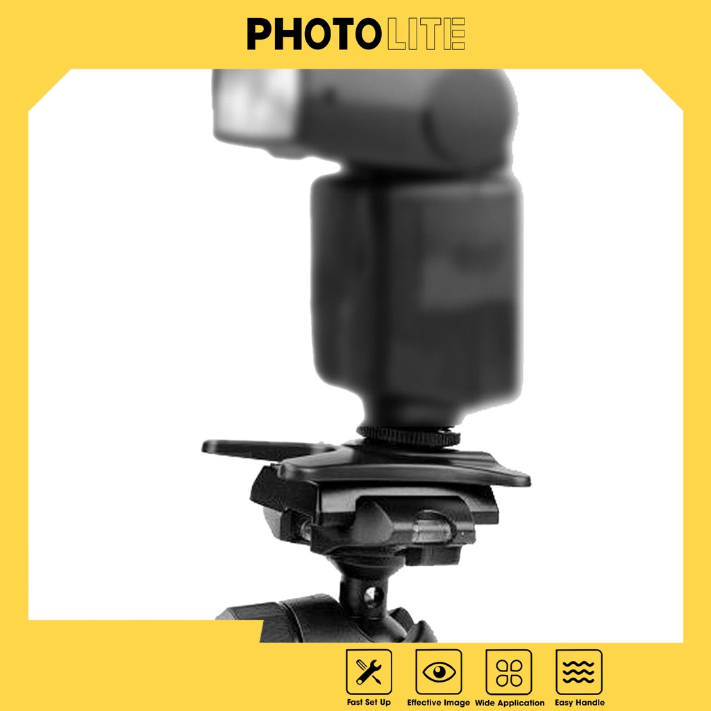 Chân vịt flash cầm tay Photolite PA175 dùng gắn vào tripod, chân đèn chụp studio, chụp ngoại cảnh