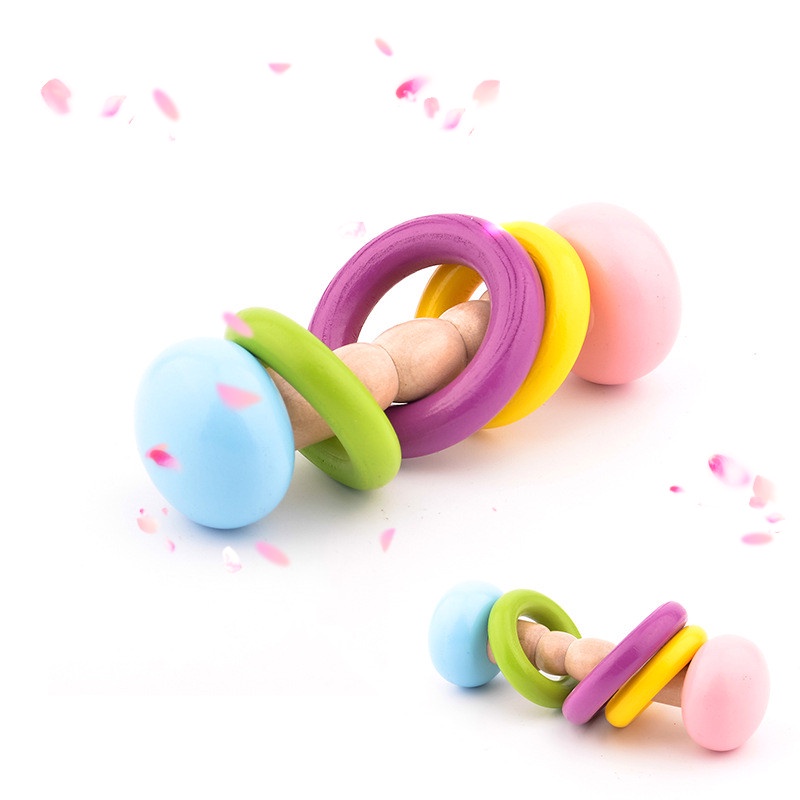 Đồ Chơi Lục Lạc 2022 Bằng Gỗ Nhiều Kiểu Dáng Giáo Dục Sớm Cho Bé