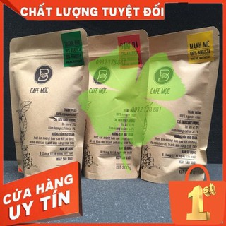 Cà phê Robusta 75% - Arabica 25% (Đậm Đà)- Cafe rang mộc 100%, thơm ngon, đậm đà, chuẩn vị, gói 200gr