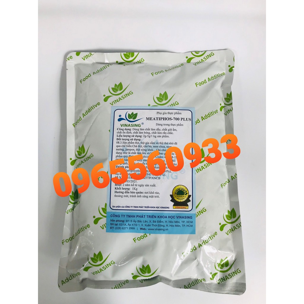 PHỤ GIA GIÒN DAI CAO CẤP Plus 700 làm chả lụa , xúc xích, bò viên