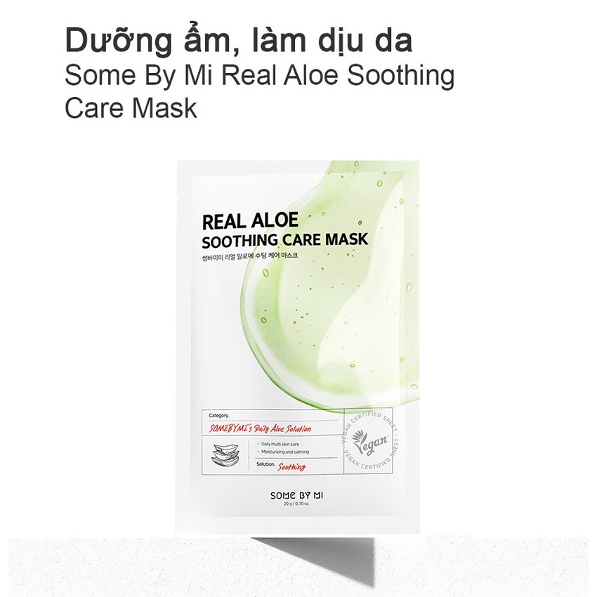 Combo 5 Mặt Nạ Dưỡng Da Some By Mi Real Care Mask 20g x 5