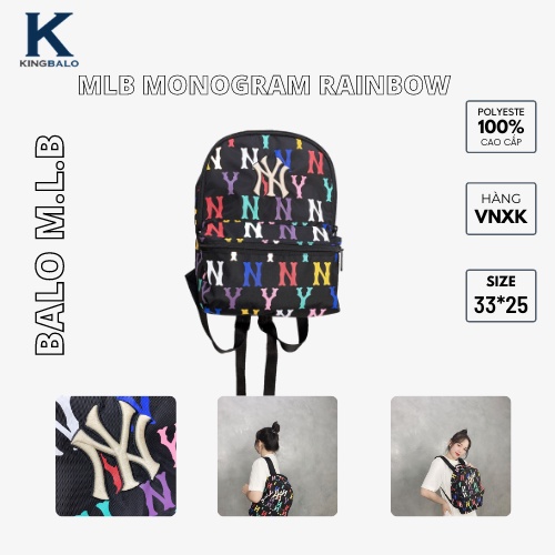 Balo MLB MONOGRAM RAINBOW SMALL BACKPACK