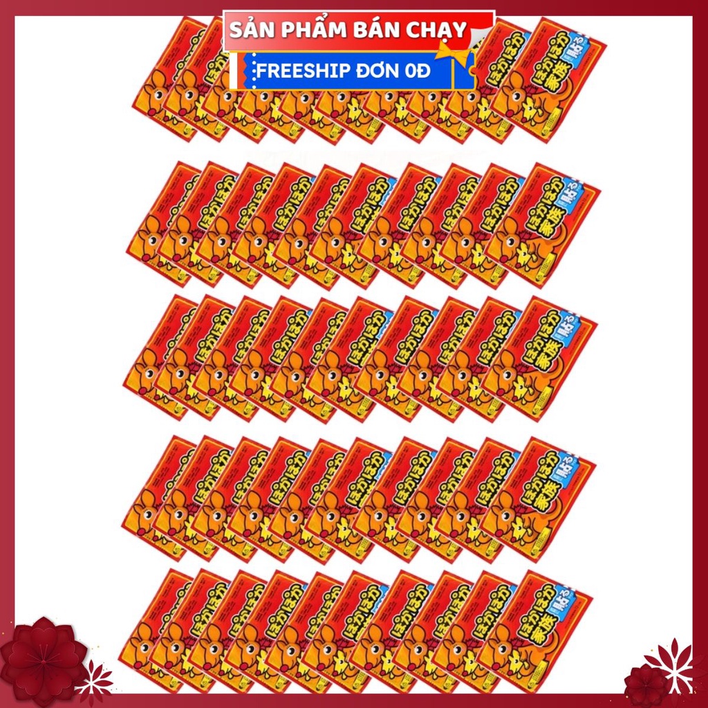 #Bộ 40 Miếng Dán Giữ Nhiệt Con Chuột Túi, Dán Nóng Cơ Thể, Bàn Chân - Sưởi Ấm Ngày Đèn Đỏ, Đau Bụng Kinh