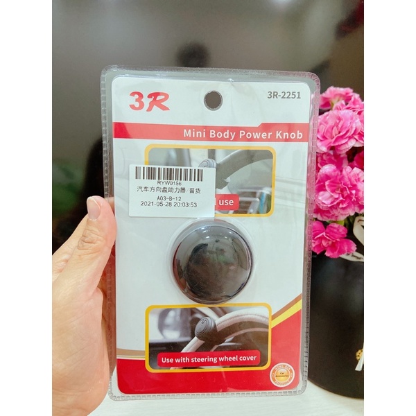Con quay điều khiển vô lăng xe ô tô 360 độ _ Trợ lực tay lái xe hơi Q09