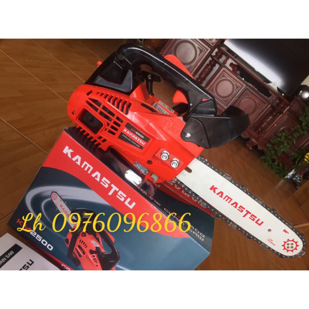 Máy Cưa Xích Chạy Xăng Kamastsu KM 2500 Cưa Mini,Cưa cụt Lam 30mm