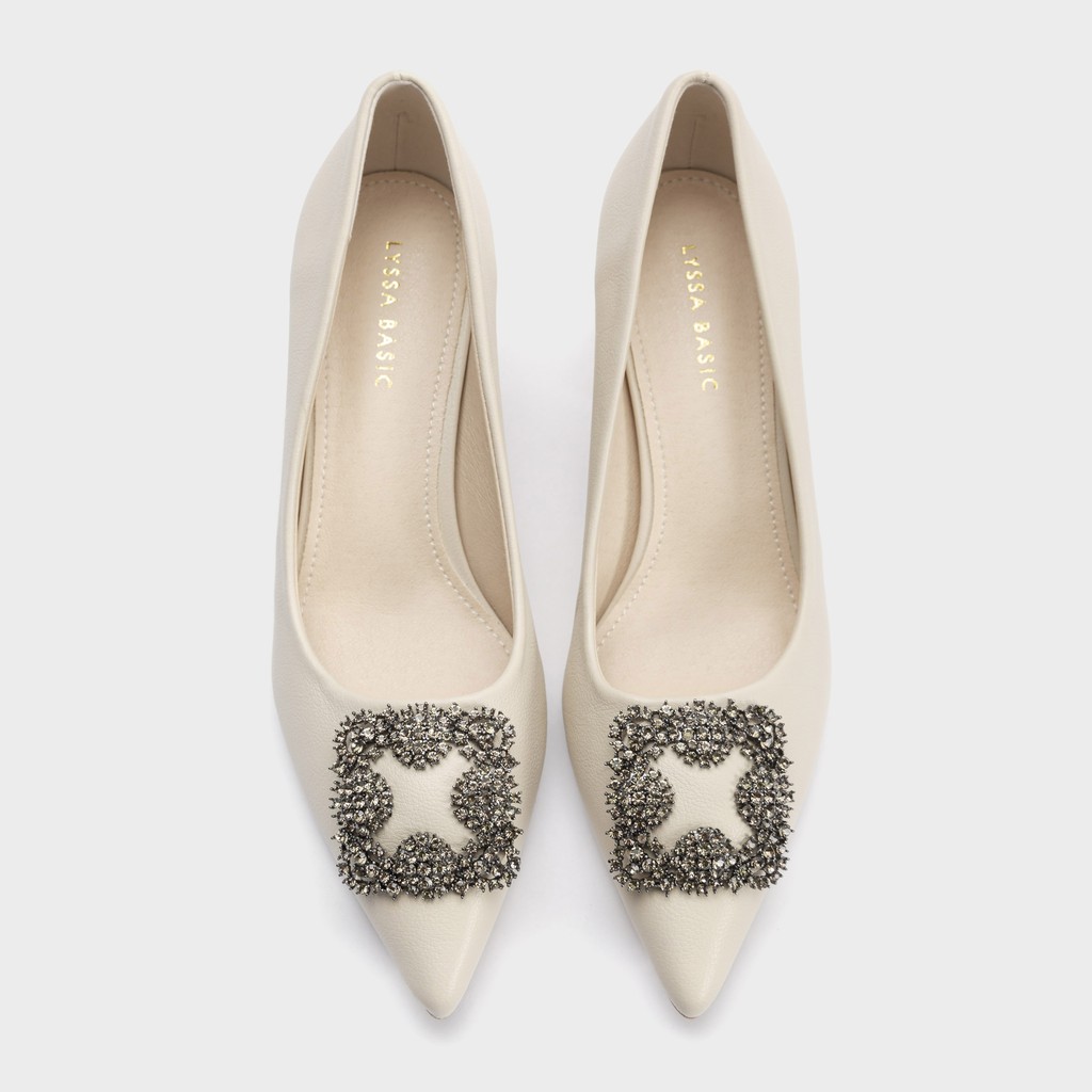 Giầy Nữ Đế Vuông Khoá Đá 5Phân HAPAS - CG5547