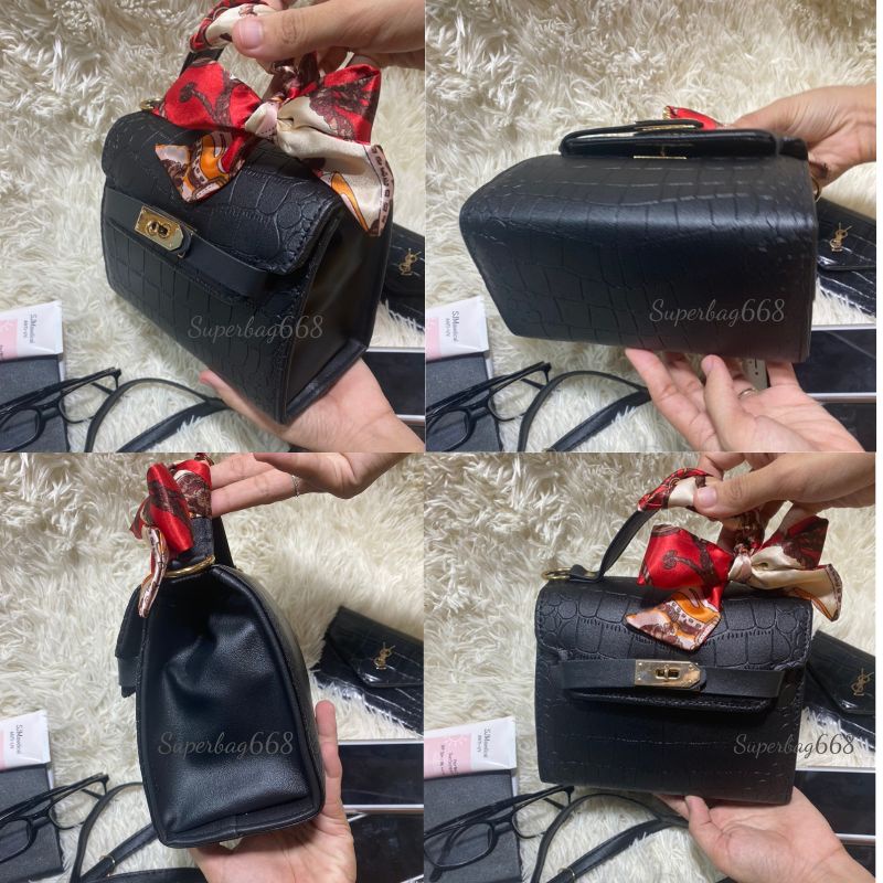 [ẢNH VIDEO THẬT] Túi Xách Nữ Da Rắn Thời Trang Khóa Vặn HQ119