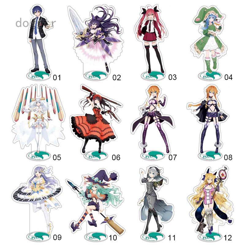 Tượng Nhân Vật Anime DATE A LIVE Bằng Acrylic Trong Suốt Hai Mặt