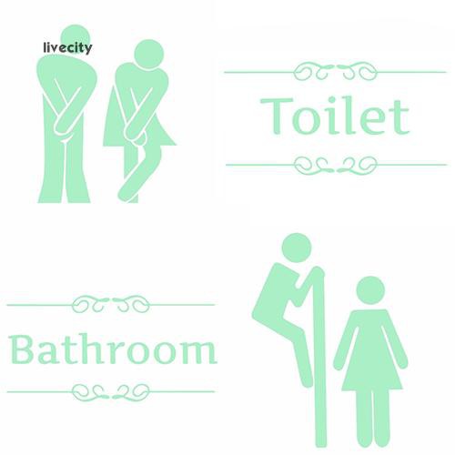 Giấy Dán Tường Hình Hoạt Hình Phát Sáng Trong Tối Trang Trí Nhà Tắm