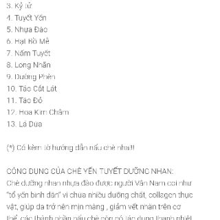 500gr chè dưỡng nhan 12 vị