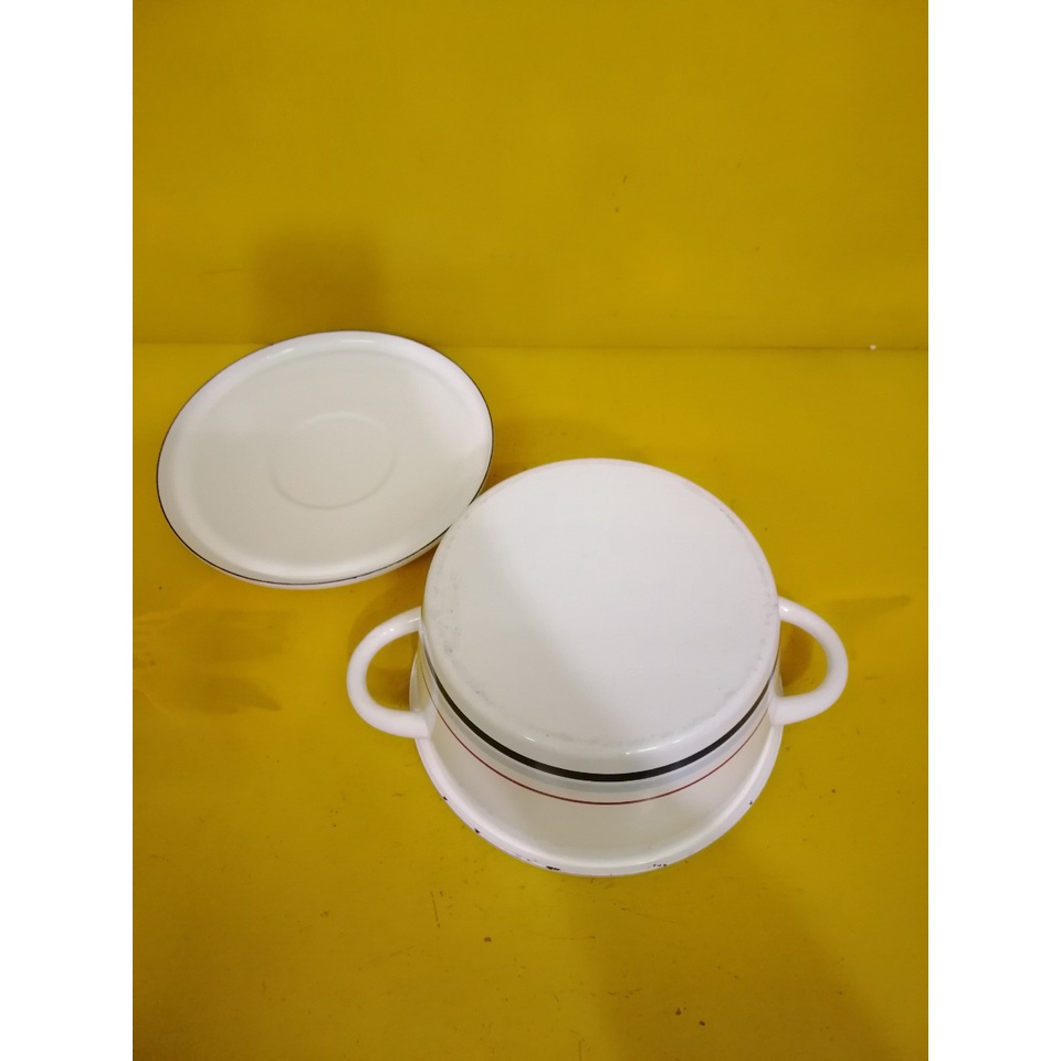 Nồi men nội địa Nhật, size 21cm, cao 10cm (mã 683), Dùng được bếp từ