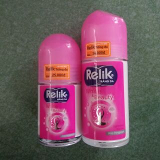 Lăn khử mùi trắng da relik 25ml-50ml