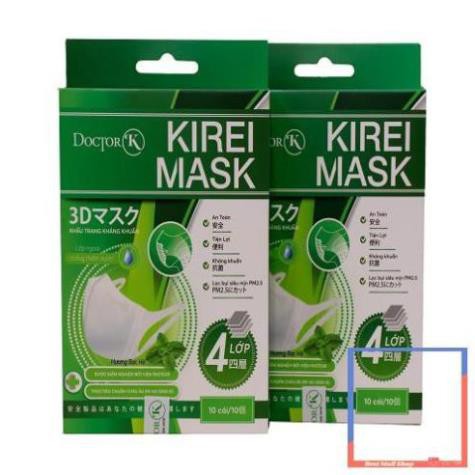 Khẩu trang 3d tinh dầu bạc hà thiên nhiên Doctor K - Chống say xe – 10 cái/hộp | BigBuy360 - bigbuy360.vn