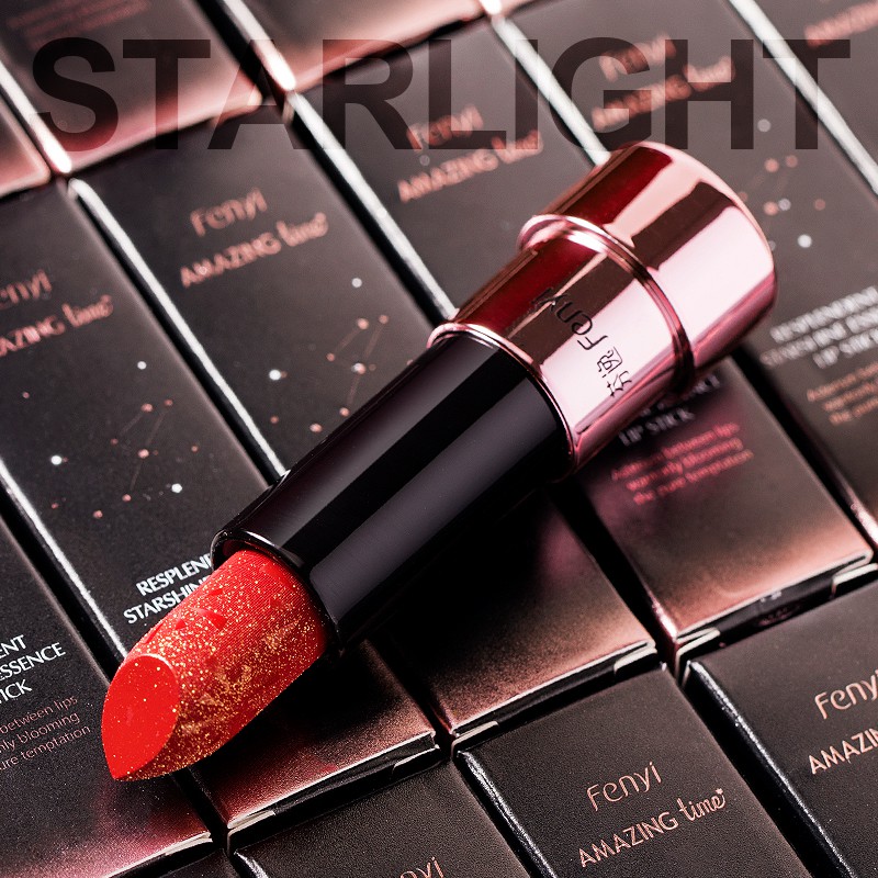 Son môi FENYI 6 màu sắc khác tùy chọn đỏ lấp lánh/ màu đỏ tươi/ đỏ mận 3.5g | BigBuy360 - bigbuy360.vn