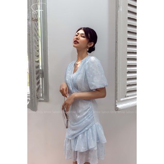 Đầm Voan tơ hoa nổi_Ora