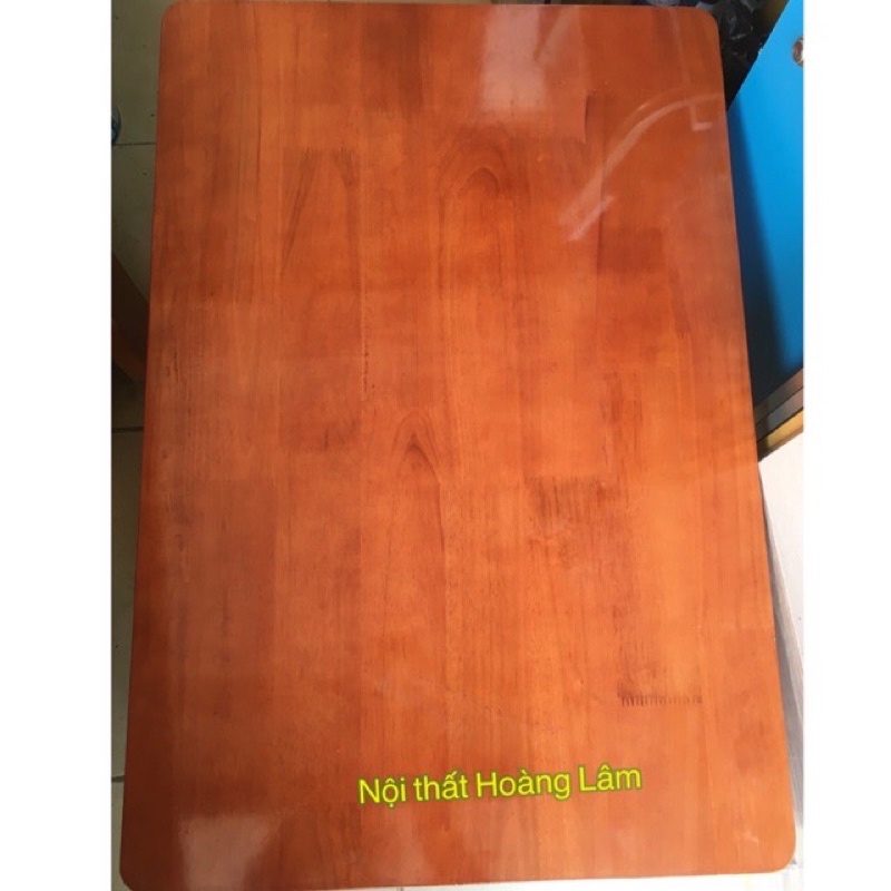 Mặt bàn gỗ cao su tự nhiên màu cánh gián