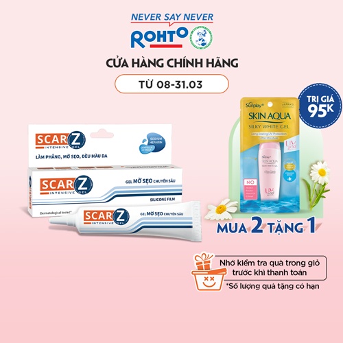 Gel mờ sẹo chuyên sâu Scarz Intensive Gel 9g