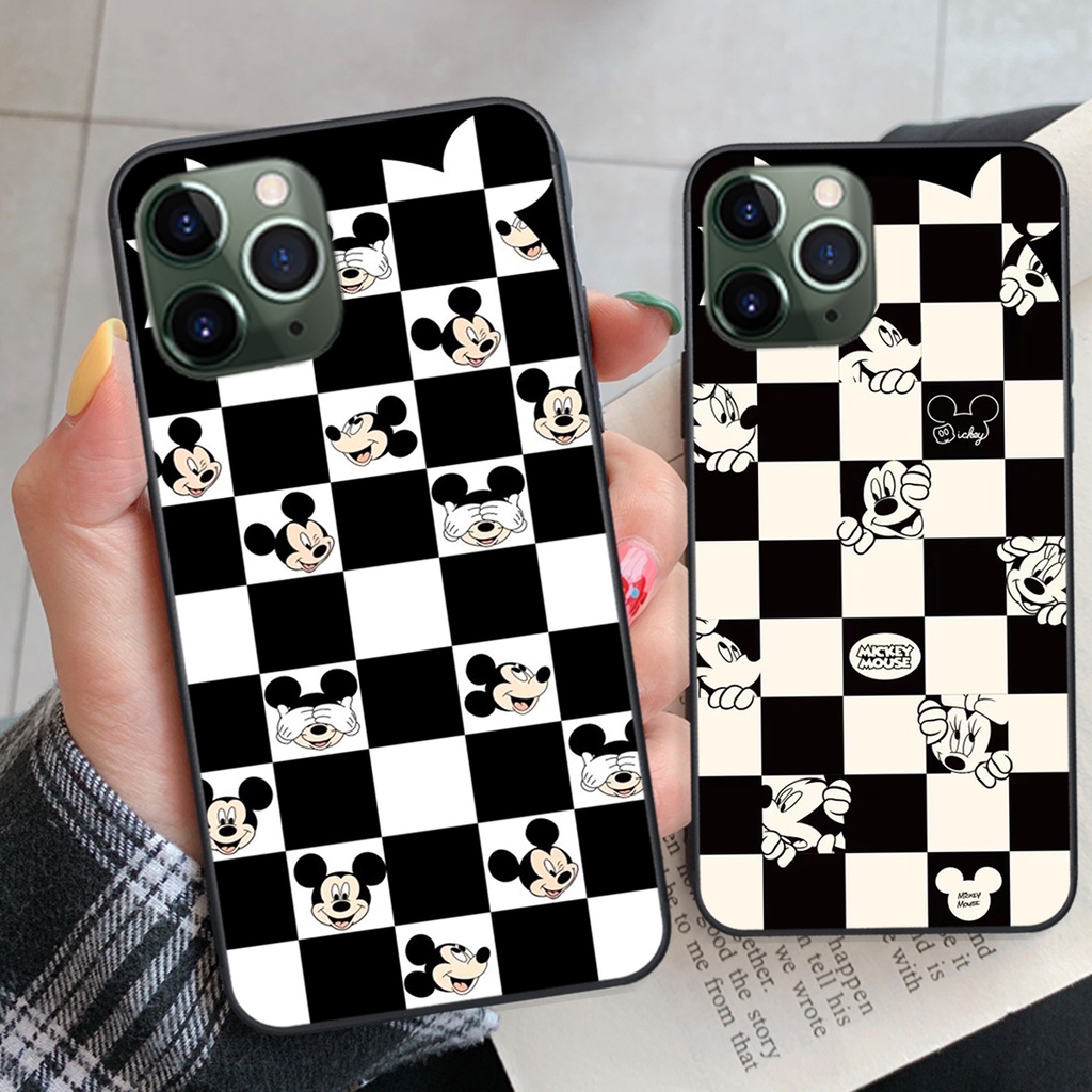 Ốp lưng Iphone 11-IPHONE 11 PRO-IPHONE 11 PRO MAX trái tim họa tiết caro, mikey họa tiết beabrick kaws cute