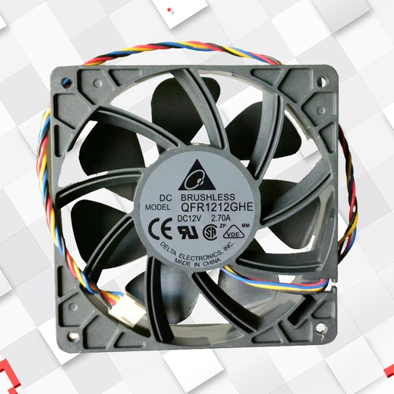Quạt tản nhiệt thẻ nhớ đồ họa QJ QFR1212GHE 12V 2.7A 12038 12cm