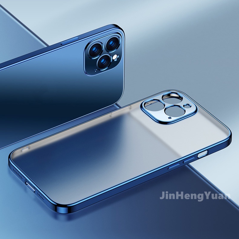 Ốp điện thoại silicon nhám trong suốt chống sốc/ dầu/ dấu vân tay thích hợp cho IPhone 13 12 11 Pro Max X Xr Xs 7 8 Plus