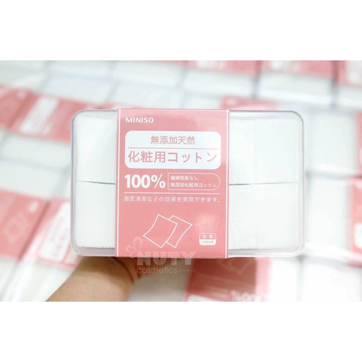 Bông tẩy trang miniso 1000 miếng