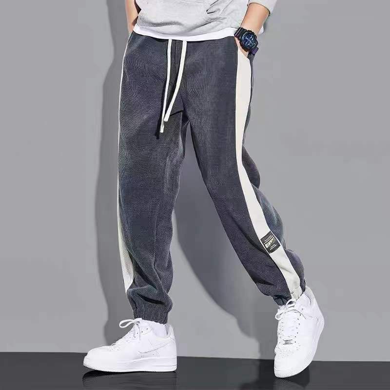 Quần Jogger Nam Ống Rộng Màu Xám Phong Cách Hàn Quốc Thời Trang Mùa Xuân Cho Nam