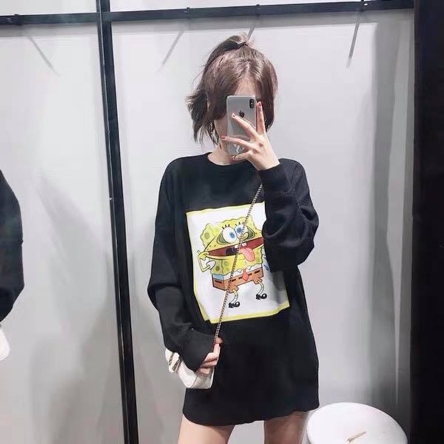 ÁO LEN ZR DÁNG DÀI HOẠ TIẾT DISNEY