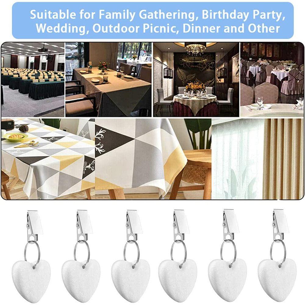 Kẹp Khăn Trải Bàn Chống Trượt Hình Trái Tim