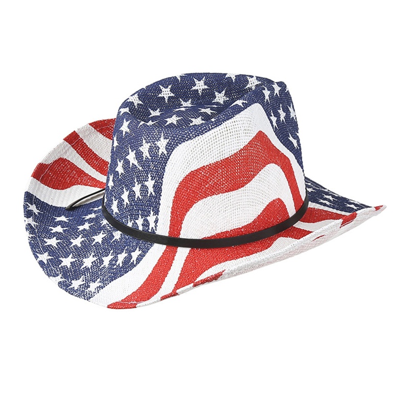 Mũ Cói Cao Bồi Chống Nắng Ngoài Trời Hình Ngôi Sao Năm Cánh Đơn Giản Kiểu Phương Tây Thời Trang Xuân Hè