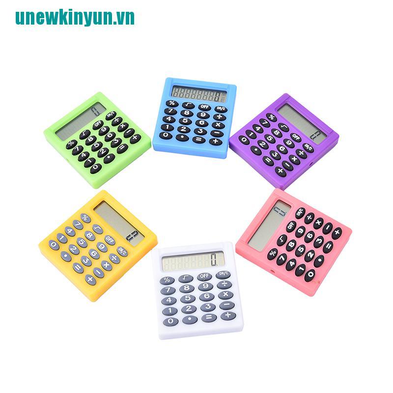 Uny☌Máy Tính Điện Tử Mini Màu Sắc Ngọt Ngào Cho Học Sinh