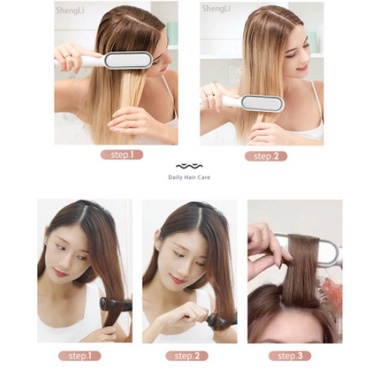 Lược Điện Chải Thẳng Tóc Straight Comb Chuyên Nghiệp&amp;Tiện Máy duỗi tóc thông dụng,cấu tạo lược thật dễ dàng tạo kiểu tóc