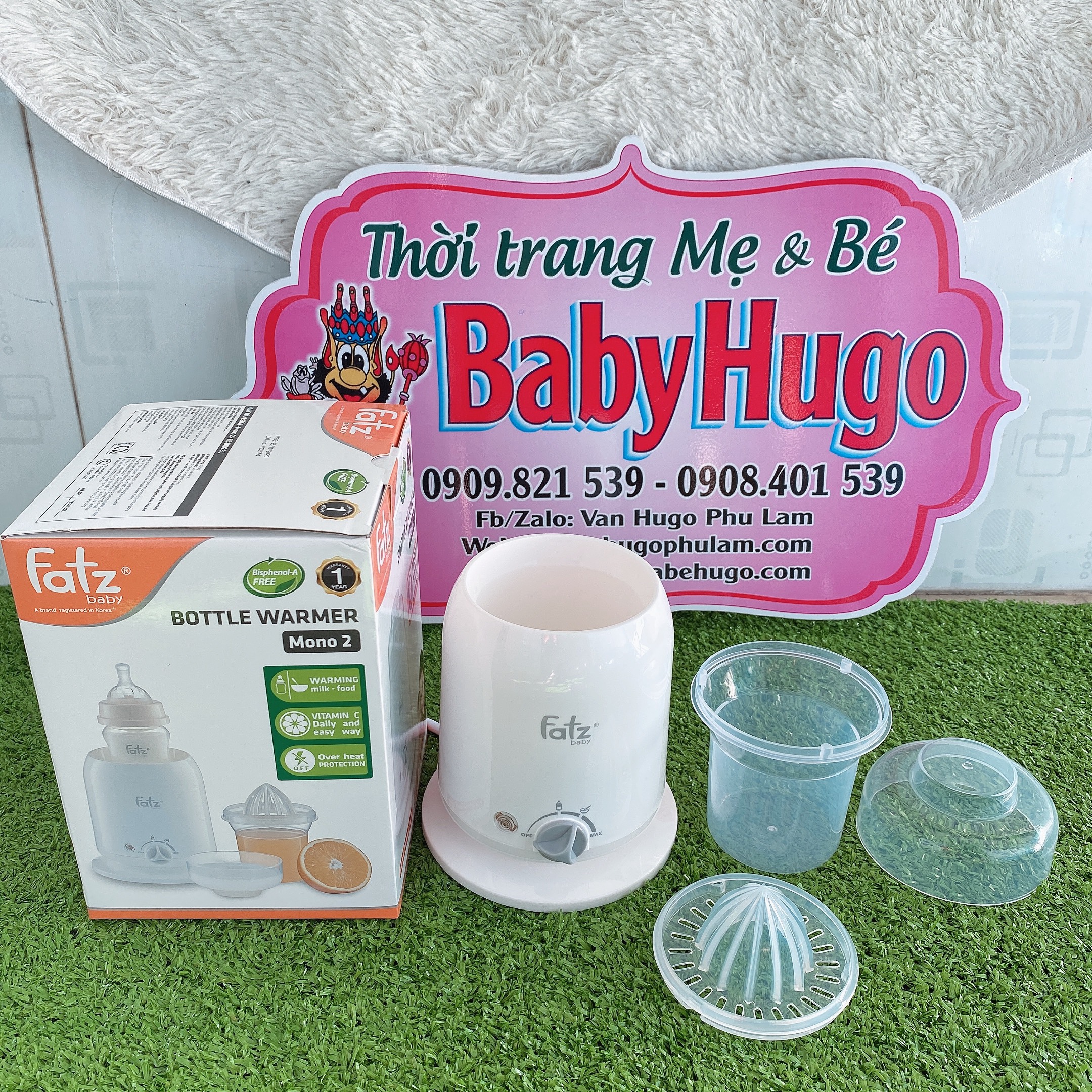 [CHÍNH HÃNG- BẢO HÀNH 1 NĂM] Máy hâm sữa 1 bình và thức ăn siêu tốc Fatz Baby 4 Chức Năng