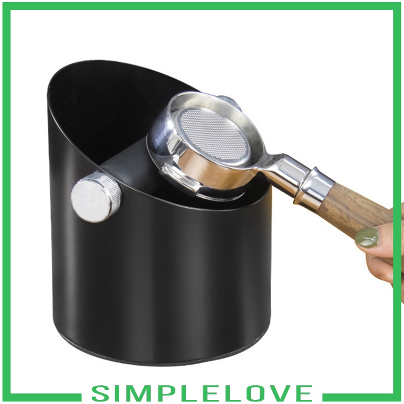 [SIMPLELOVE] Black Espresso Coffee Knock Box Waste Bin Bucket for Home Office Barista