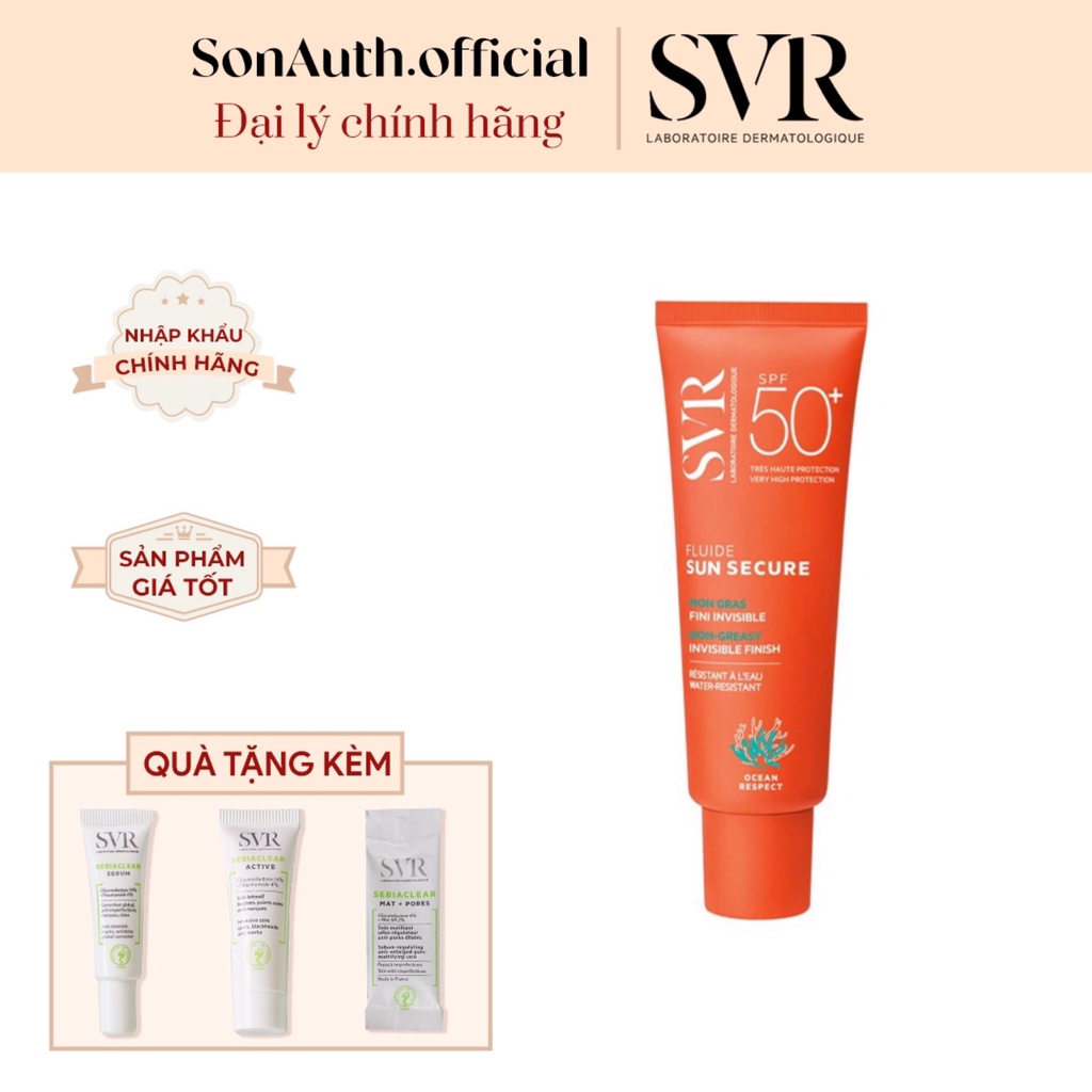 Kem Chống Nắng SVR Sun Secure Fluide SPF50+ 50ml [Đại Lý Chính Hãng]