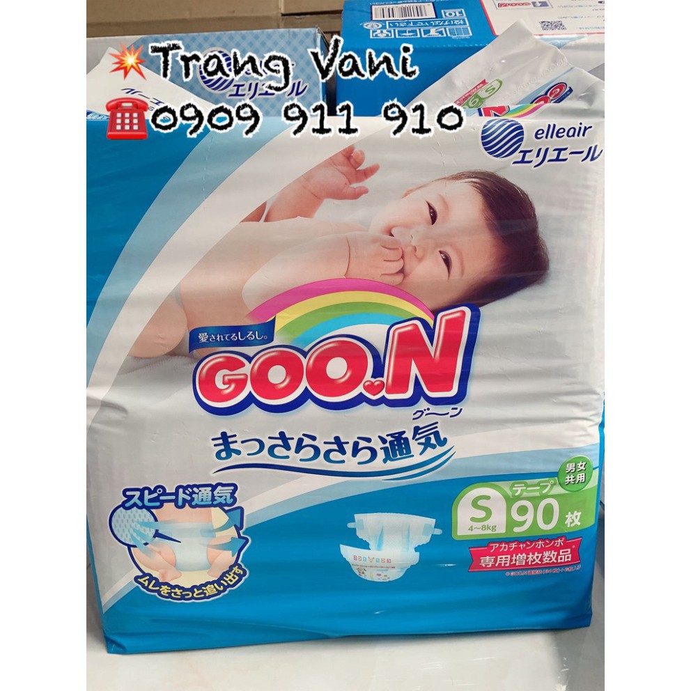 * [Cộng Miếng] Tã Bỉm GOON Nội Địa Nhật dán quần NB90/S84/M64 Ma20s vb14s