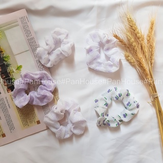 Set Dây buộc tóc Scrunchies 5 chiếc Tím Mơ Màng 2022